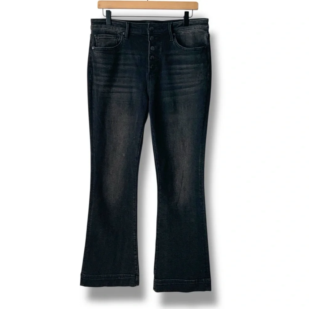 DRIFTWOOD Wyatt Mid-Rise Bootcut Jeans Dark Wash Black Size 30